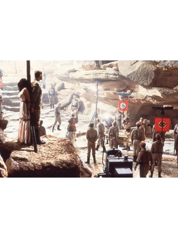 Raiders of the Lost Ark Harrison Ford Nazis Press Color Slide Photo 35MM
