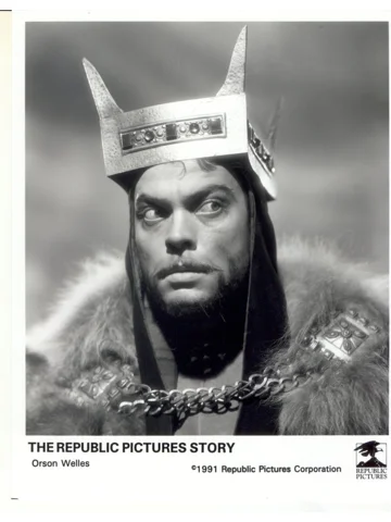 Republic Pictures Story Orson Welles Macbeth Press Publicity Photo Movie TV