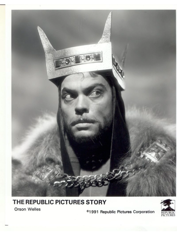 Republic Pictures Story Orson Welles Macbeth Press Publicity Photo Movie TV