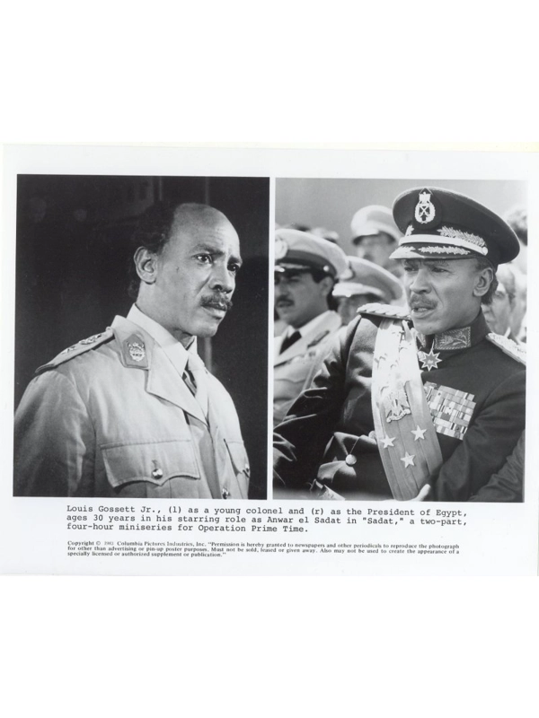 Sadat Press Publicity  Photo Louis Gossett Jr TV Miniseries 1983