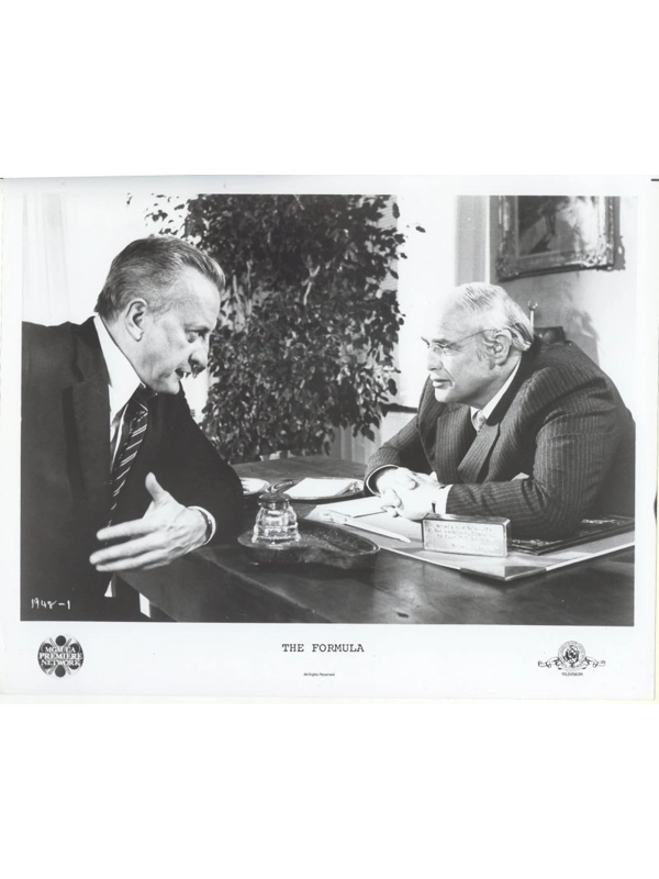 The Formula Press Publicity Photo George C Scott Marlon Brando Movie Film