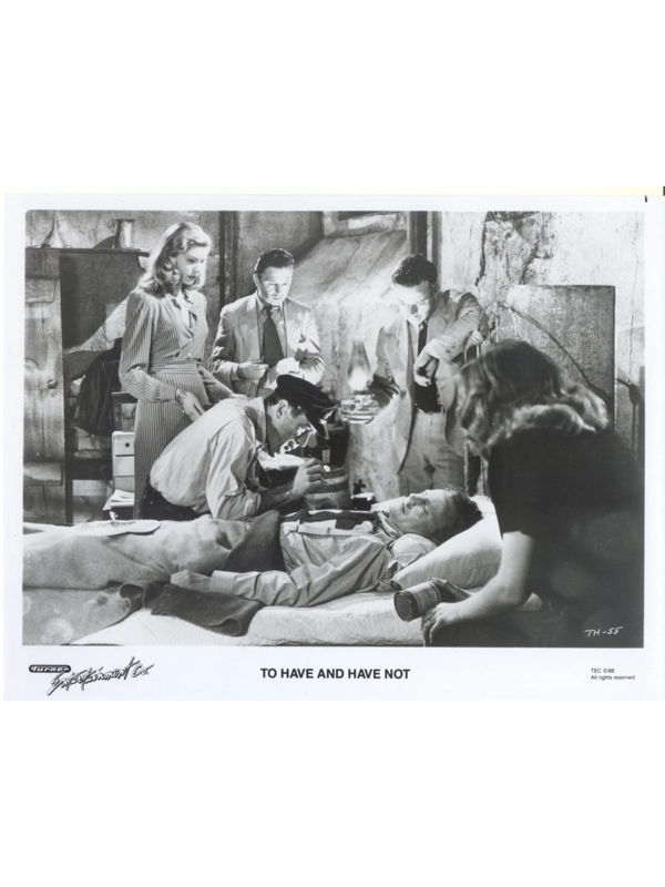 To Have and Have Not Humphrey Bogart Lauren Bacall Ensemble Press Promo Photo