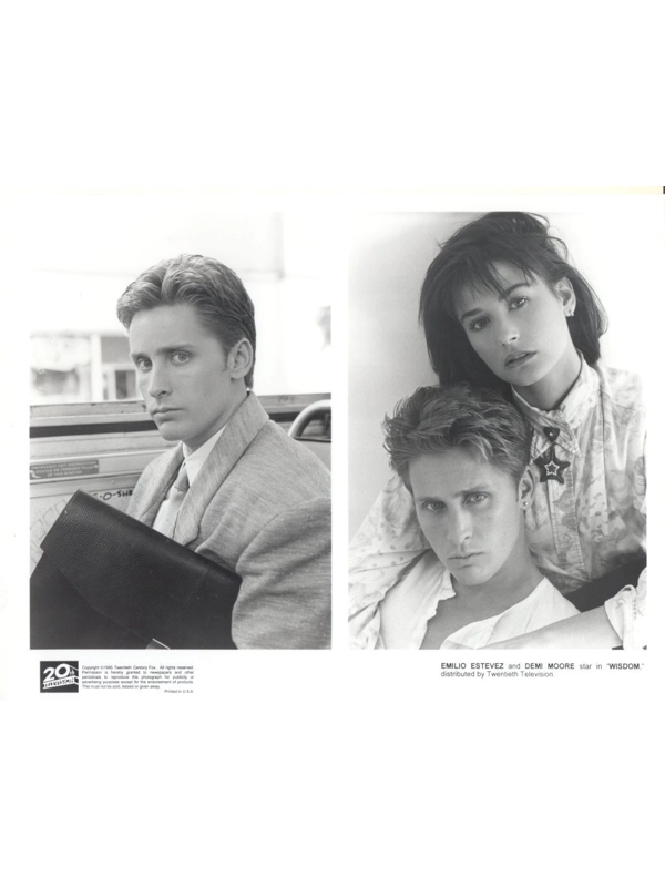 Wisdom Emilio Estevez Demi Moore Press Promo Publicity Photo #3 Film Movie