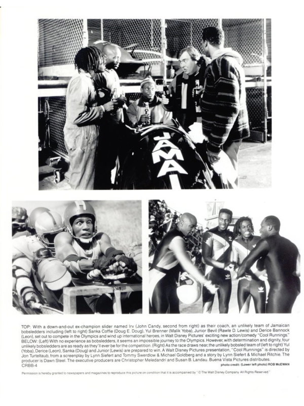 2 Cool Runnings Doug E Doug John Candy Malik Yoba Press Photos Theatrical Movie