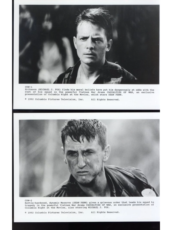 5 Casualties of War Michael J Fox Sean Penn Thuy Thu Le Press Photos Movie Film