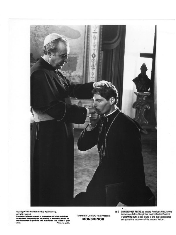 Monsignor Christopher Reeve Fernando Rey Press Photo Movie Still