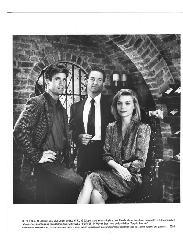 2 Tequila Sunrise Kurt Russell Mel Gibson Michelle Pfeiffer Press Photo Movie