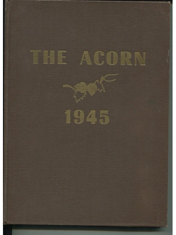 Vtg 1945 Alameda High School Yearbook Acorn California CA Senior