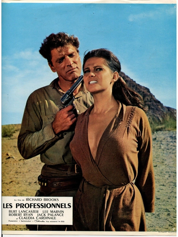 Professionals Claudia Cardinale Burt Lancaster Color Publicity Photo 1966 French