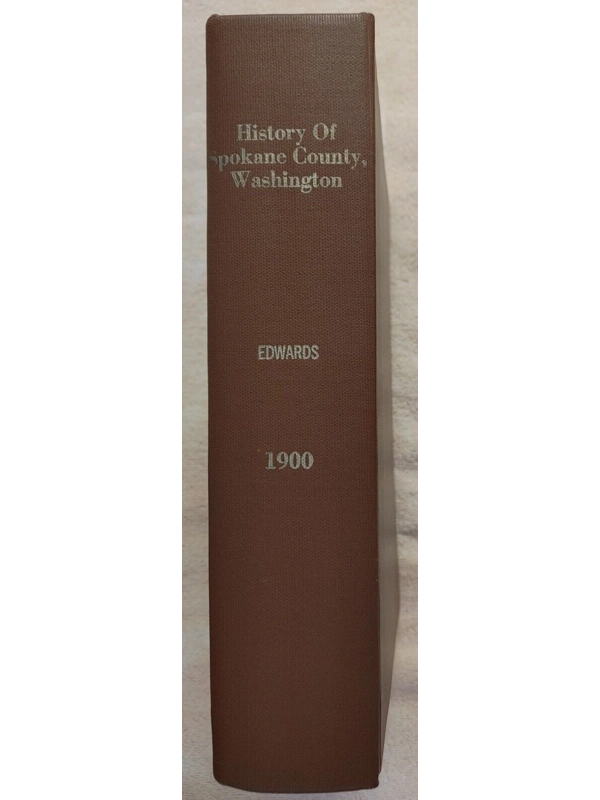 Vtg History Spokane County Washington Book Eastern WA Genealogical Soc Reprint