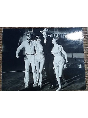 1964 Circus World 10 x 13 Claudia Cardinale John Wayne Hayworth B&W Press Photo
