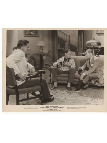 1936 Frederic March Janet Gaynor Adolphe Menjou A Star is Born Press Photo B&W