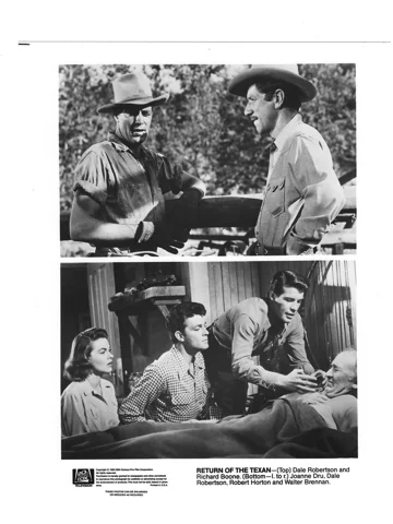 Return of the Texan Richard Boone Dale Robertson Press Photo Movie Still B&W