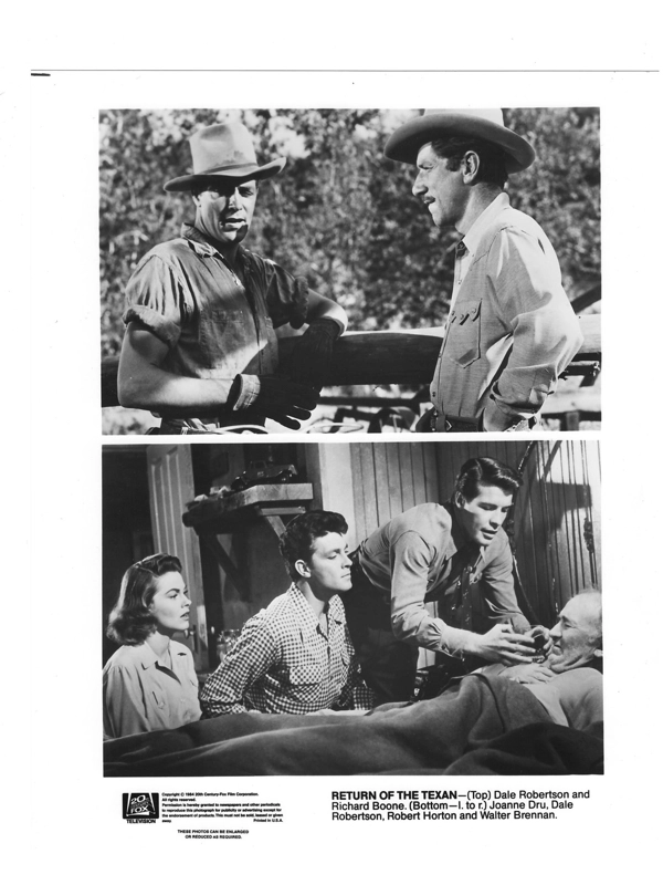 Return of the Texan Richard Boone Dale Robertson Press Photo Movie Still B&W