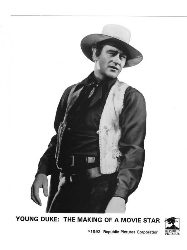 2 1992 Young Duke Making of a Movie Star John Wayne Press Photos Movie Stills