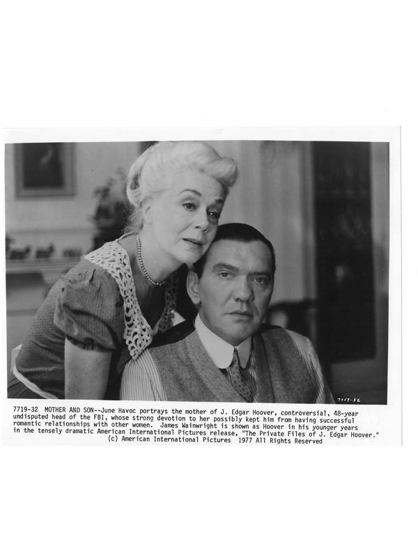 Private Files of J Edgar Hoover June Havoc James Wainwright Press Photo Movie