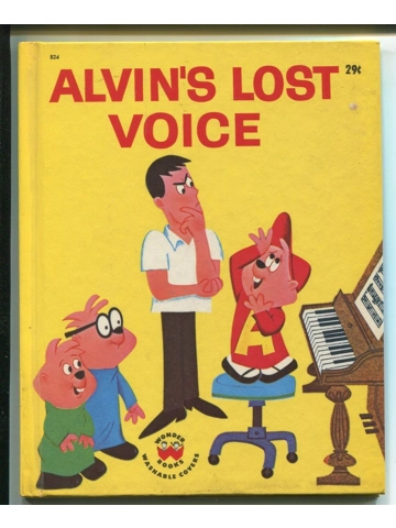 Vtg 1963 Alvin & the Chipmunks Alvin's Lost Voice Wonder Book Nice David Seville