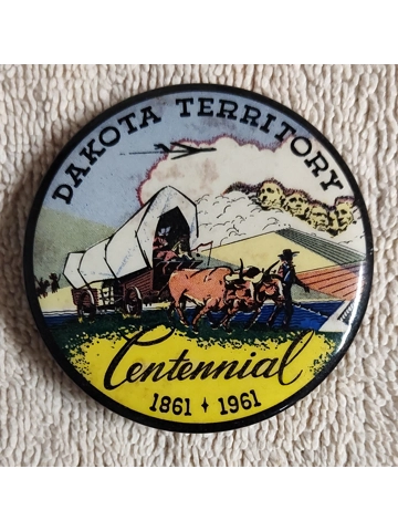 Vintage 1961 Dakota Territory Centennial 1861-1961 2 1/4
