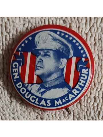 Vintage 1950s General Douglas MacArthur 1 1/4