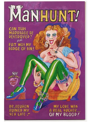 Vintage 1973 Manhunt #1 1st Print Underground NM Uncirculated Aline Kominsky