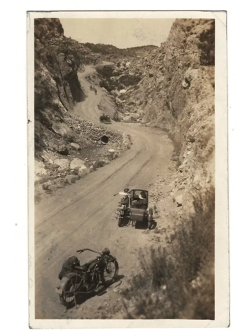 ca 1925 Mile High Motorcycle Club with Sidecars RPPC Colorado Photo Postcard 2