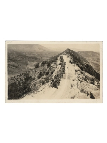 ca 1925 Mile High Motorcycle Club with Sidecars RPPC Colorado Photo Postcard