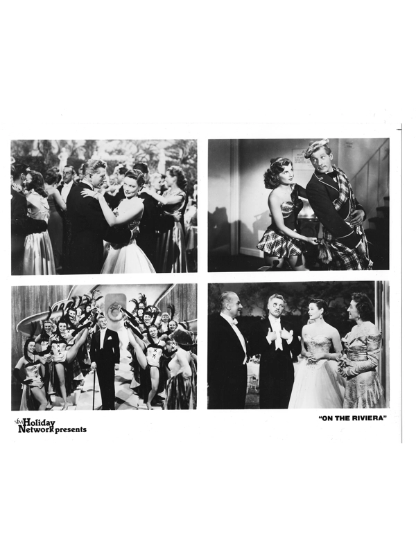On the Riviera Danny Kaye Gene Tierney Marcel Dalio Press Photo Movie Still B&W
