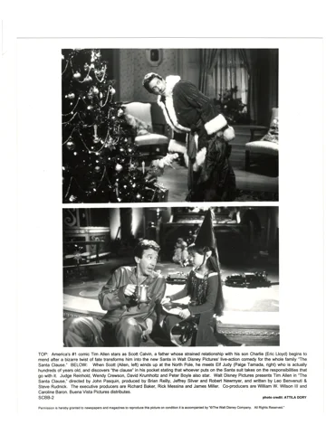 Santa Clause Press Photo Tim Allen Paige Tamada 1994 Movie TV