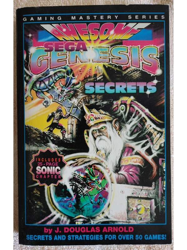 Vtg 1991 Awesome Sega Genesis Secrets Book J Douglas Arnold 1st Print Clean