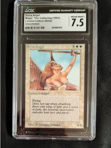 Magic the Gathering Serra Angel Beta Graded CGC 7.5 NM+ Creature Uncommon