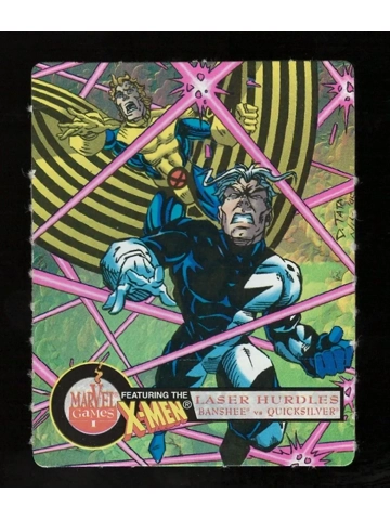 1996 Marvel Games X-Men Nerds Candy Card #5 Banshee vs Quicksilver Nice NM