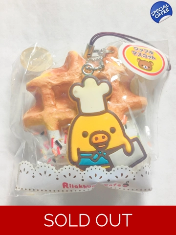 San-x Rilakkuma Kiirotori Squishy Waffle Strap
