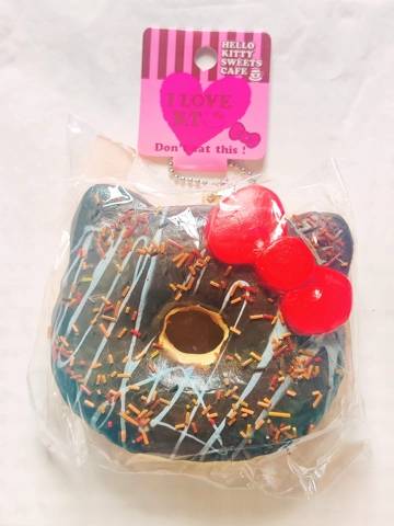 Sanrio Hello Kitty Squishy Doughnut Ball Chain