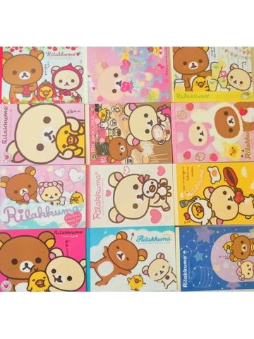 San-x Rilakkuma Large Memo Sheets Mix (45 pcs)