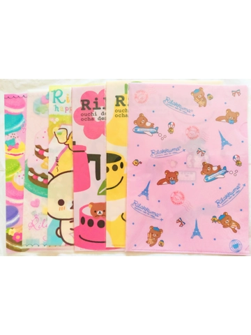 San-x Rilakkuma Lawson Clear File Bundle