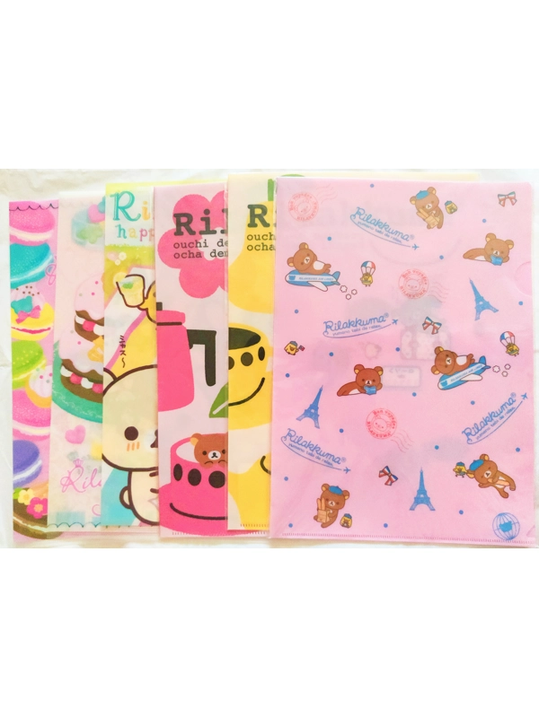San-x Rilakkuma Lawson Clear File Bundle