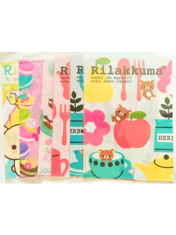 San-x Rilakkuma Lawson Clear File Bundle