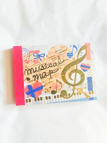 Crux Musical Map Mini Memo Pad