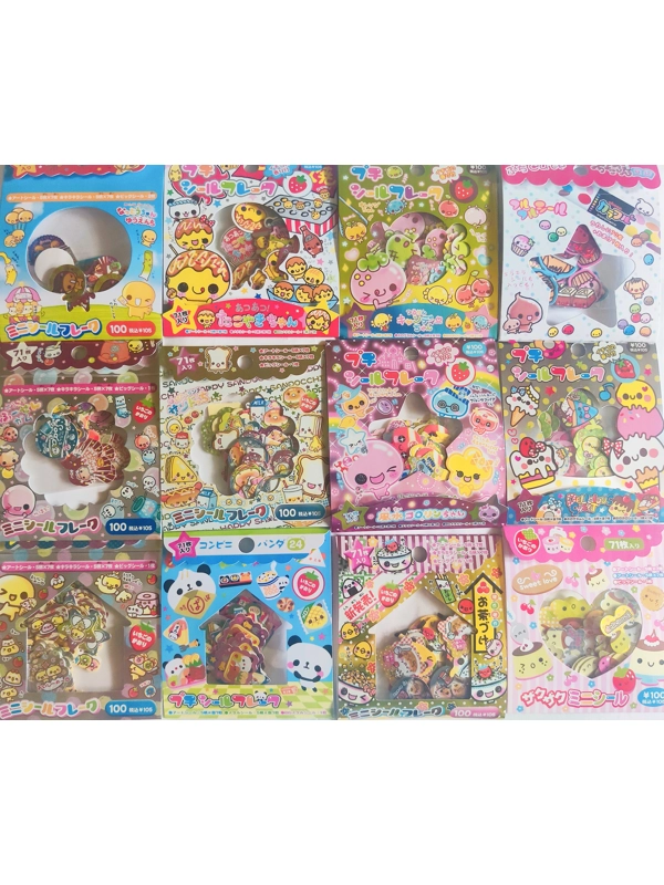 Japanese Kawaii Sticker Flakes Mix (25 pcs)