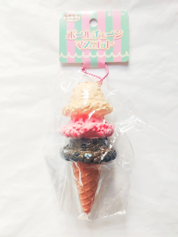 Sweet Style Squishy Ice Cream Ball Chain