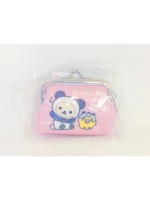 (HOLD) San-x Rilakkuma Panda Mini Coin Purse Ball Chain
