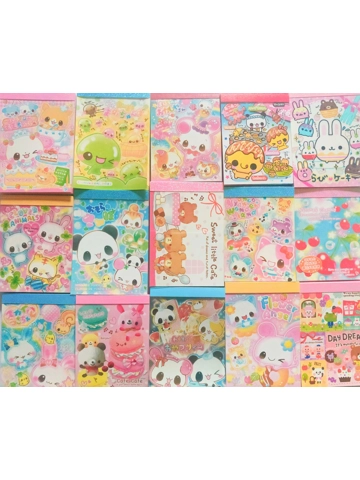 Japanese Kawaii Mini Memo Sheets Mystery Mix (35 pcs)