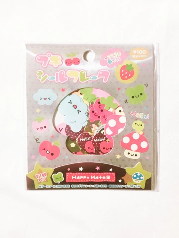 (HOLD) Kamio Japan Happy Mate Sticker Flake Sack