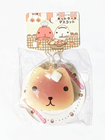 Kapibarasan Squishy Pancake Ball Chain