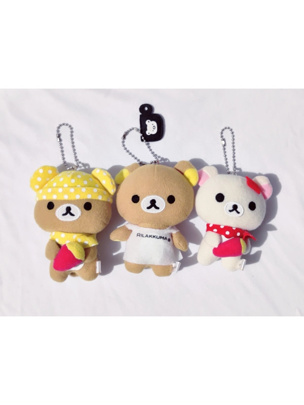 San-x Rilakkuma Plush Ball Chain Bundle