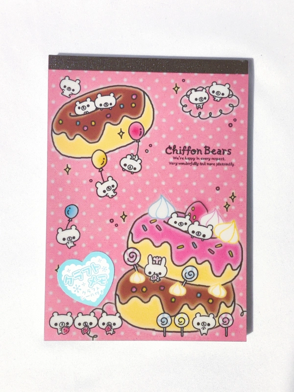 Crux Chiffon Bears Large Memo Pad