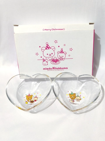 San-x Rilakkuma Misdo Christmas Glass Set