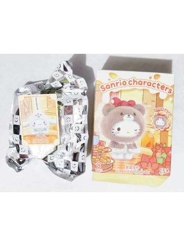 Miniso Sanrio Characters Little Cape Cloak Flocked Keychain