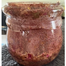 Rose petal and flower screw lid Jar