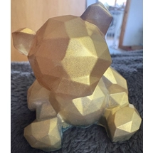 Gold and Green Teddy